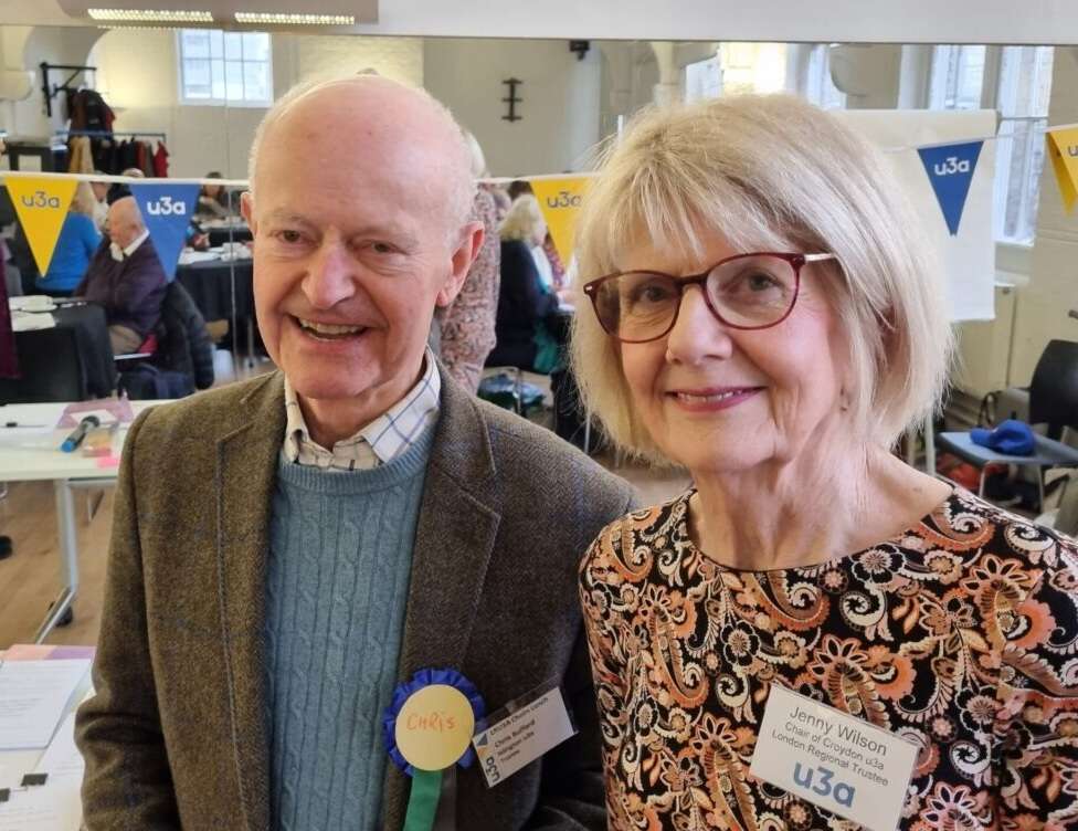 The Council representatives for the London Region of 43 u3as are Chris Bulford (Islington u3a) & Jenny Wilson (Croydon u3a)